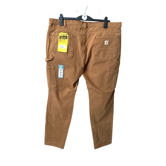Carhartt Flex Brown Relaxed Twill Carpenter Pants Rugged Flex Size 20W - Picture 4 of 6
